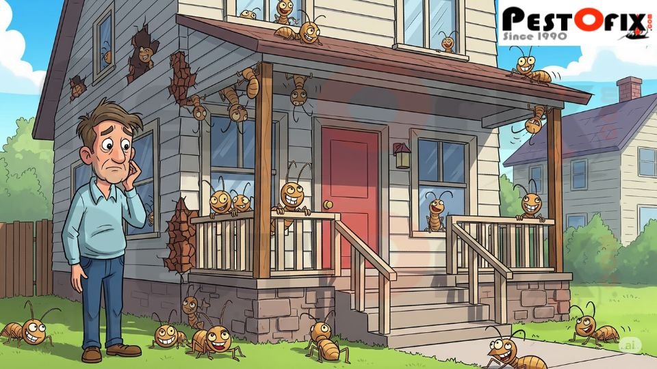 Termite damage despite DIY treatment