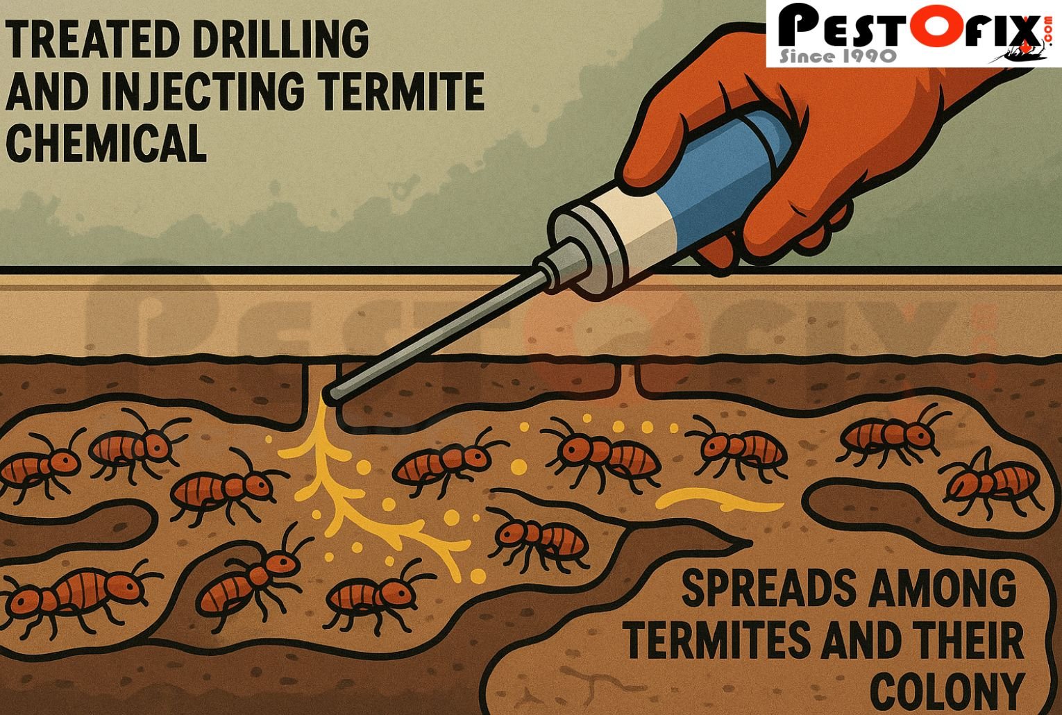 Professional termite treatment