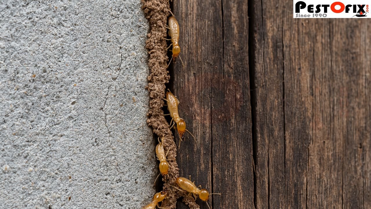 Termites Bypassing Concrete Wall