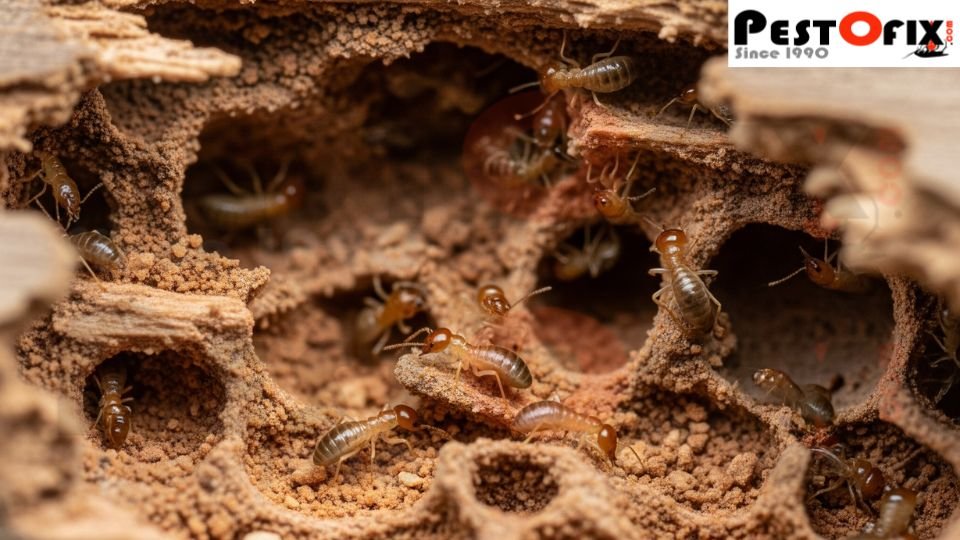 Termite colonies regrow quickly after one-time chemical treatments