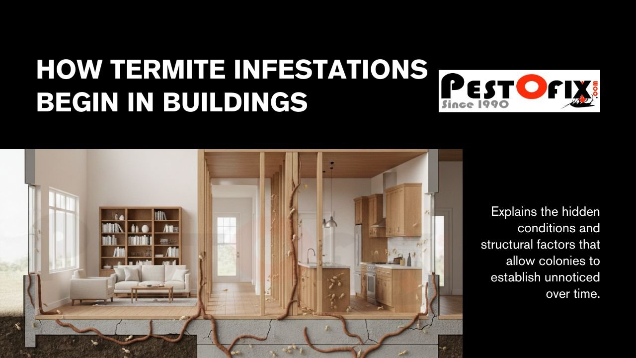 How Termite Infestations Begin in Buildings